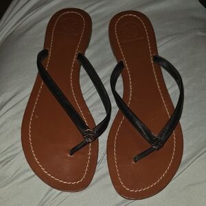 Tory Burch Black and Brown Sandals